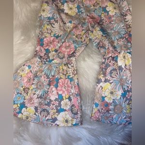 ruffle trim jumpsuit